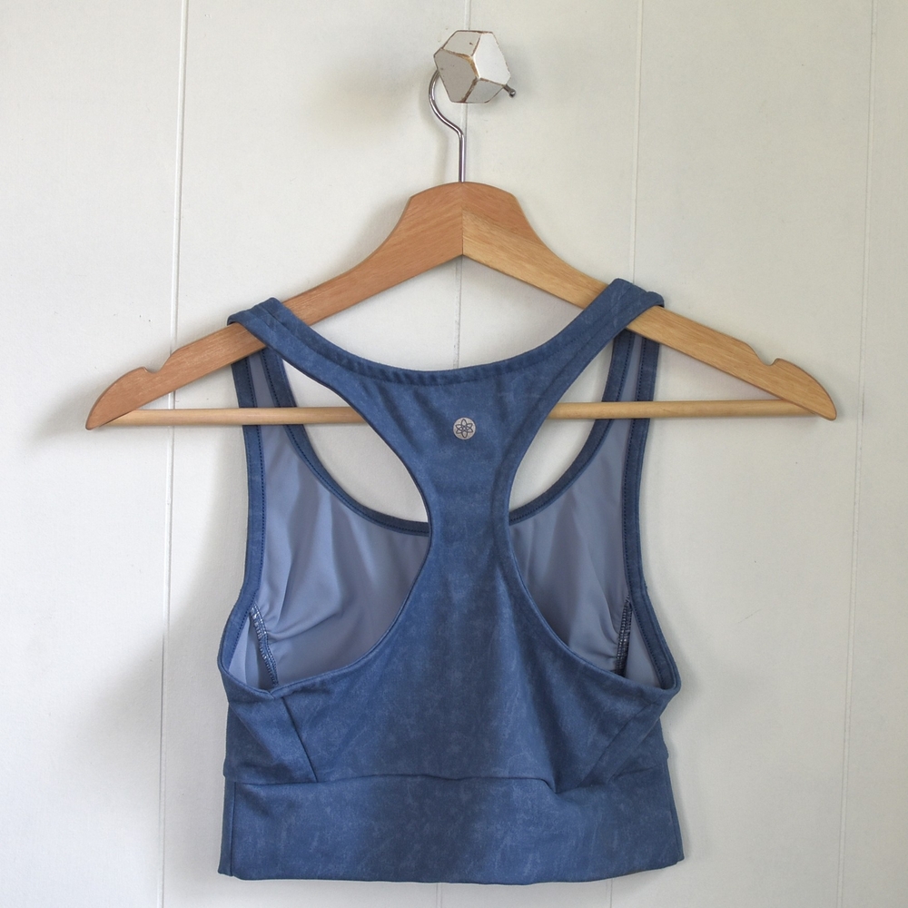 Blue Racerback Yoga Bra & Short Set - Picture 2 of 10